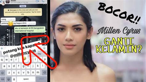 Percakapan Whatsapp Bocor Millen Cyrus Mau Operasi Potong Titit