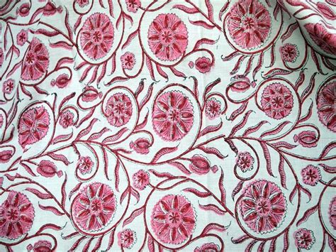 Quilting Fabric Indian Block Print Cotton By The Yard Soft In 2020