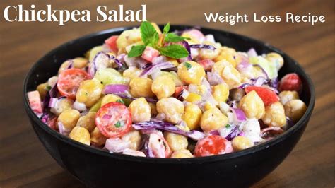 Healthy Chickpea Salad For Weight Loss Easy And Simple Salad Recipe