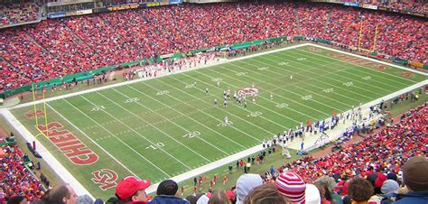 Stadium, arena & sports venue. The Chiefs Light up the Field in the 2nd half with Seconds ...