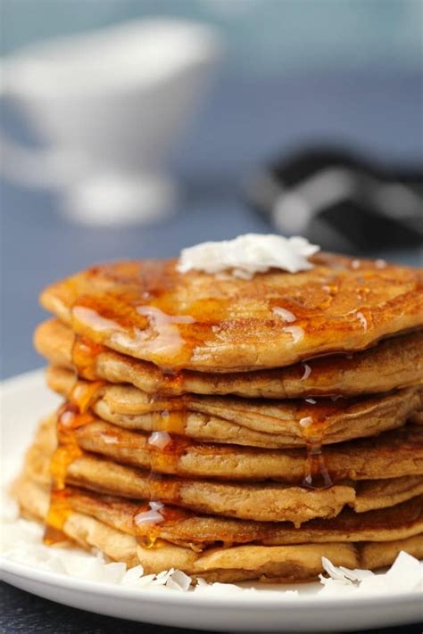 These Simple Vegan Coconut Pancakes Are Light And Fluffy And Perfect