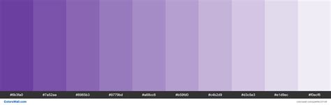 Tints Of Royal Purple Color 6b3fa0 Hex Colorswall