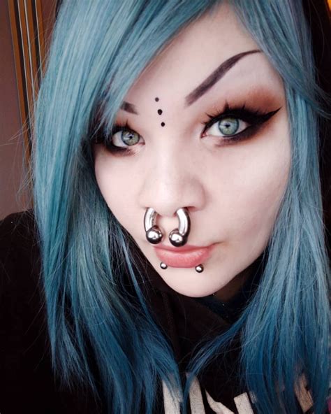 Floating Nomad Stretched Septum Facial Pictures Snakebites Aesthetic