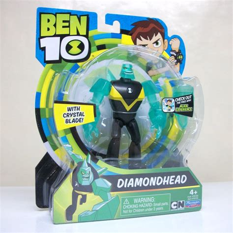 Diamondhead Ben 10 Figure W Crystal Blade Cartoon Network 5 Alien