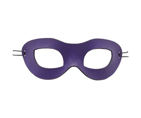 Sly Purple Leather Eye Mask Small