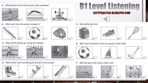 Cept Practice B1 Level Listening 1 With Answer Key Cambridge English