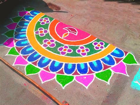 Latest Easy And Simple Rangoli Designs For Diwali