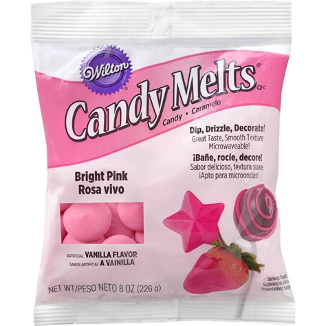 Wilton Bright Pink Candy Melt 8 Oz