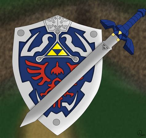 Hylian Shield And Master Sword By Phisctastic On Deviantart