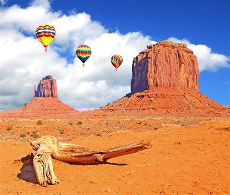 Hot Air Ballooning Monument Valley Kayenta Arizona Usa