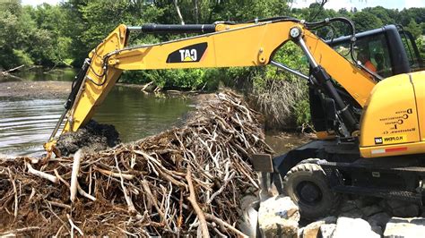 Amazing Beaver Dam Removal With Excavator Skills Compilation 2022 Youtube