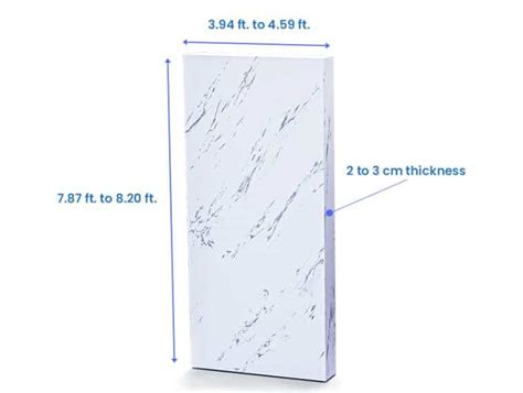 Marble Slab Sizes Standard Dimensions