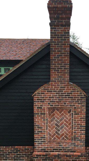 Beautiful Exterior Of A Lovely Brick Chimney On This Traditional Style