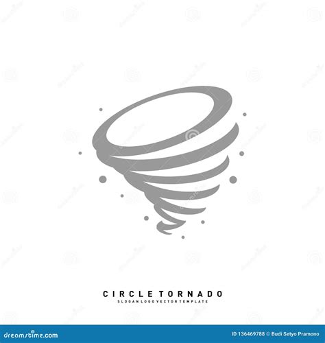 Tornado Logo Design Concept Vector Template Hurricane Logo Vector Icon