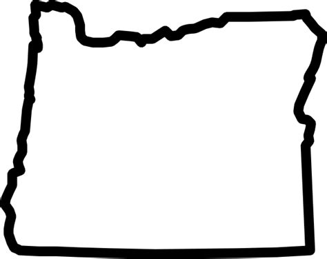 Oregon Outline Clip Art At Vector Clip Art Online Royalty