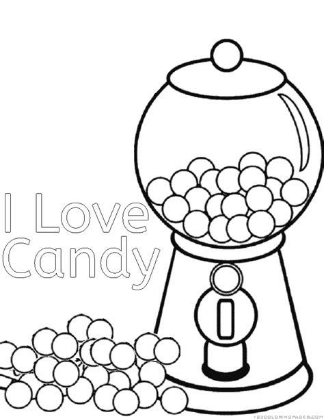 Chocolate Candy Coloring Pages Printable Coloring Pages For All Ages