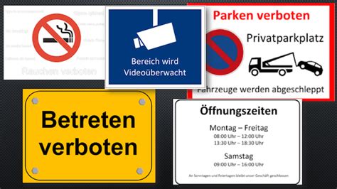 2 wo ist das parken verboten? Schilder zum Ausdrucken Kategorieübersicht | Muster-Vorlage.ch