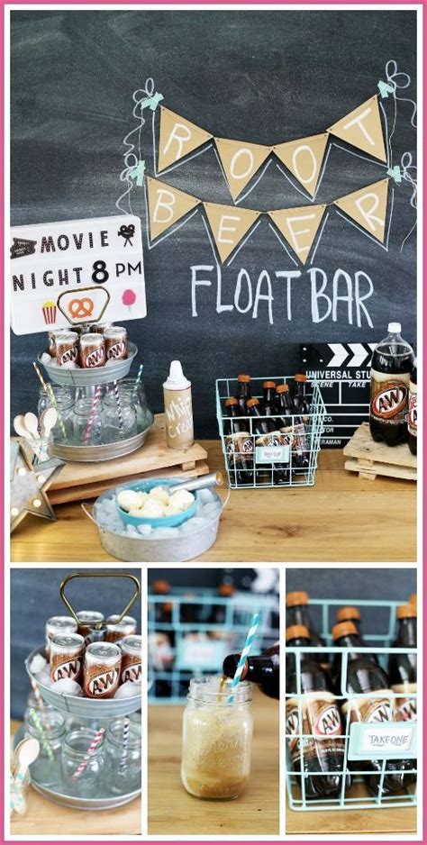 Root Beer Float Bar Movie Night Root Beer Floats Party Root Beer