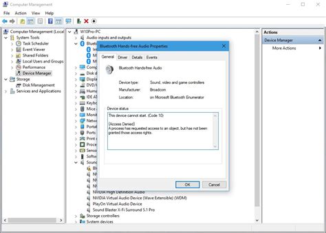 Bluetooth Issues Code 43 On The Bluetooth Driver And Code 10 Access