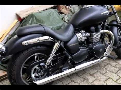 Zard exhaust for triumph motorcycles. Triumph Speedmaster 900i 2013 Before/After Trident Exhaust ...