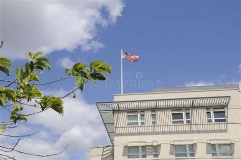 American Embassy In Berlin Germany Editorial Image Image Of Amercan