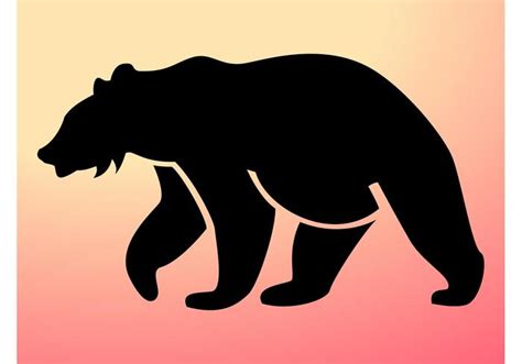 Download Bear Silhouette - Download Free Vector Art, Stock Graphics & Images