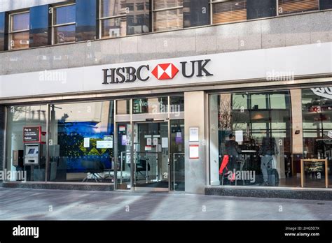 Branch Of Hsbc Bank In Woking Town Centre Surrey England Uk Stock