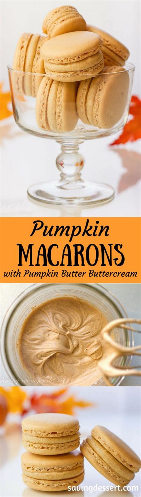 Pumpkin Macarons With Pumpkin Butter Buttercream Saving
