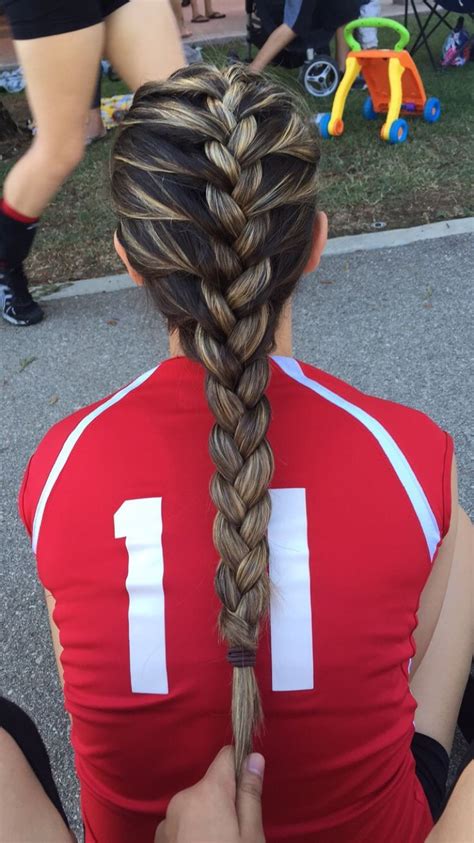 French Braid For Volleyball Volleyball Hairstyles