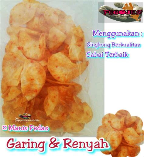 Ingredients cassava, palm oil, sugar, . Jual Keripik Singkong Balado Basah ubi manis pedas mantap ...