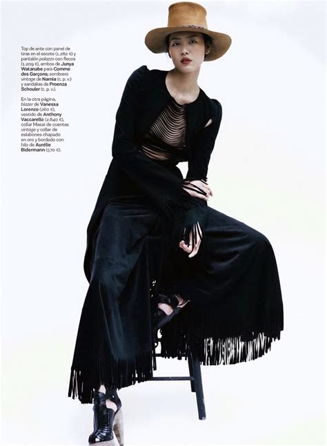 Asian Models Blog Editorial Liu Wen In Spain S Moda April 2014