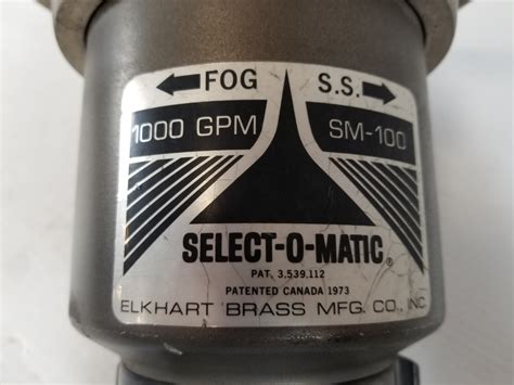 Elkhart Brass Sm 100 Select O Matic 1000gpm Monitor Nozzle Metal