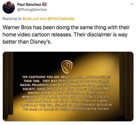 Disney Changes Its Racism Content Warning Whats Trending