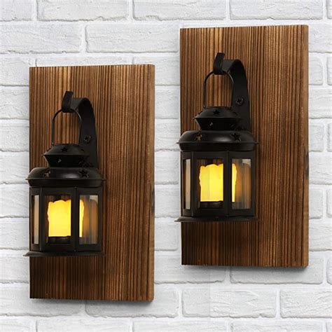 Docmon Rustic Wall Sconce Wall Mounted Hanging Farmhouse Lantern