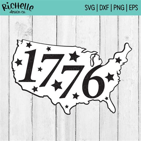 1776 Svg 4th Of July Svg Fourth Of July Svg Patriotic Svg Etsy