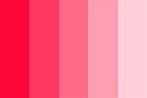 Neon Red Color Palette