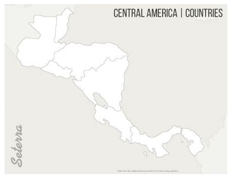 Blank Printable Central America Countries Map Pdf Central America