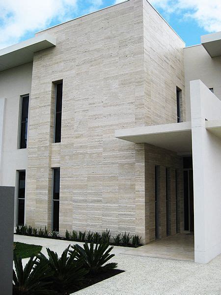 Travertine In Combo With Facade This Is How It Could Look Stone