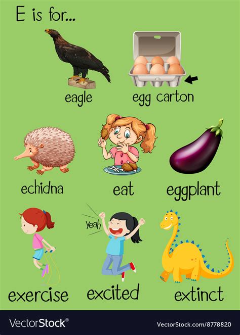 E Words For Kids