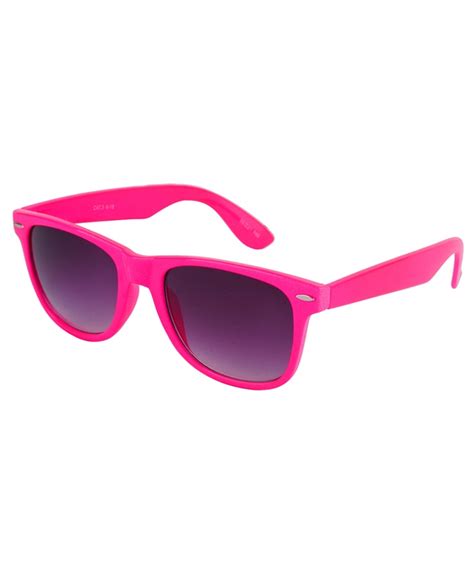 Hot Pink Wayfarer Sunglasses Girl With Sunglasses Pink Sunglasses Beach Items