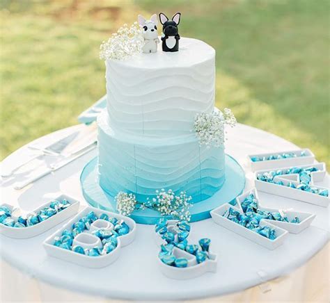 A Cake Life On Instagram Buttercream Textured Ombre Aqua Blue Wedding