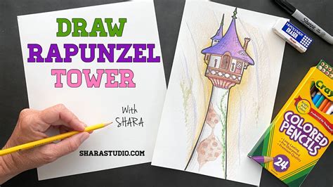 Draw Rapunzel‘s Tower Youtube