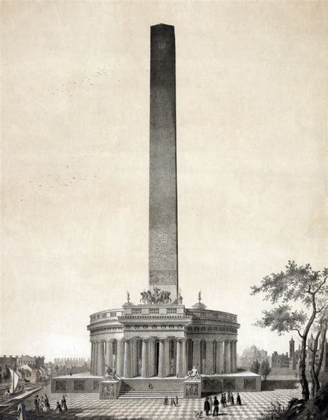 Design Image For The Proposed Washington Monument Washington Dc Circa