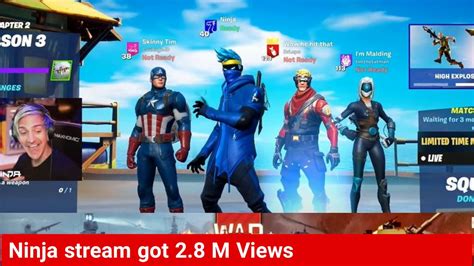 Ninja Stream On Youtube 10 July 2020 Fortnite News Youtube