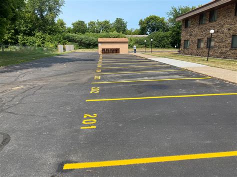 Examples Of Work Parking Lot Striping And Pavement Marking Services