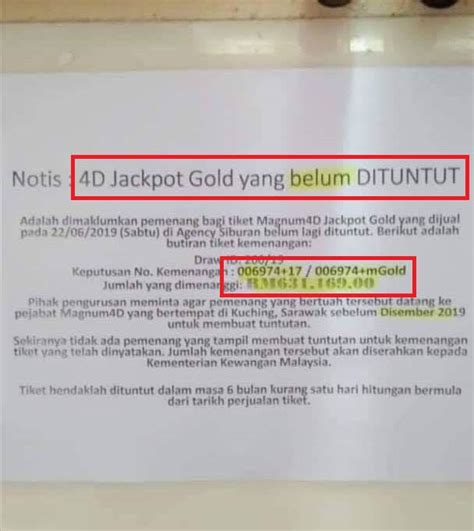 To study these codes, you should see and learn them in many draws. Who's the Missing Winner of RM630K Magnum 4D Jackpot ...