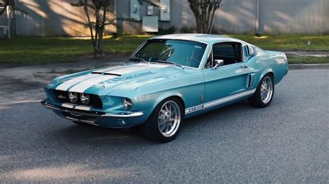 Production Car Review Brittany Blue Metallic 1967 Shelby Gt500