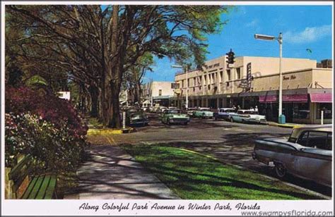 Swampys Florida Postcards Downtown Winter Park 1960s