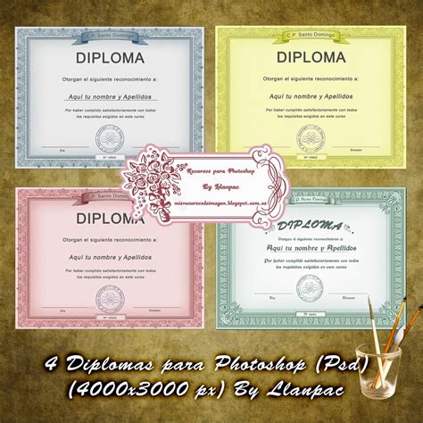 Plantillas Diplomas Editables Photshop Psd Excelente Psd Bs My XXX