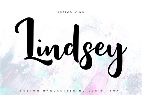 Lindsay Custom Handlettering Cursive Font Templatemonster